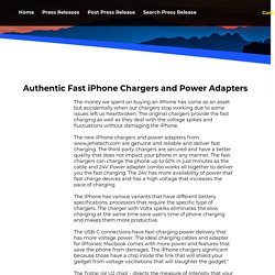 Authentic Fast iPhone Chargers and Power Adapters