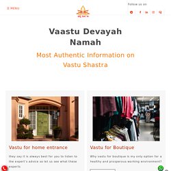 Most Authentic Information on Vastu Shastra