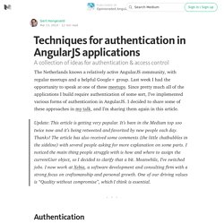 Techniques for authentication in AngularJS applications — Opinionated AngularJS