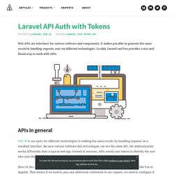 Laravel API Authentication with Tokens - Pine Code - Web Development Writings