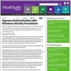 Improve Authentication with Windows Identity Foundation