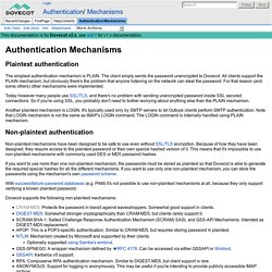 Authentication/Mechanisms - Dovecot Wiki