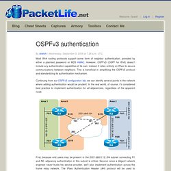 OSPFv3 authentication
