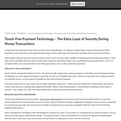 Touch-Free Payment Authentication - The Extra Layer of Security