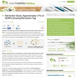 Rel-Author Study: Approximately 17% of SERPs Showing Rel-Author Tag