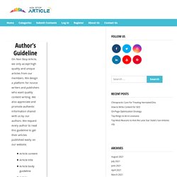 Author’s Guideline