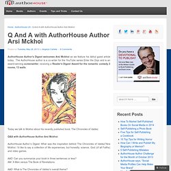 Q And A with AuthorHouse Author Arsi Mckhoi