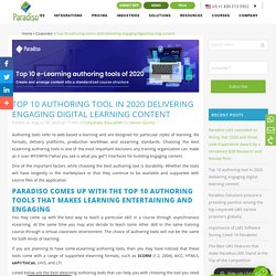 Top 10 authoring tool in 2020 delivering engaging digital learning content