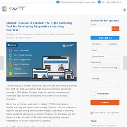 Elucidat Review: Is Elucidat the Right Authoring Tool for Developing Responsive eLearning Courses?
