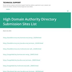 High Domain Authority Directory Submission Sites List