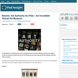 Review: Art Authority for iPad – An Incredible Virtual Art Museum