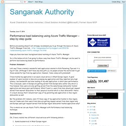 Performance load balancing using Azure Traffic Manager – step by step guide