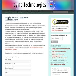 Apply For AMI Purchase Authorization
