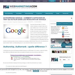 AuthorRank Google : comment s’afficher en tant qu’auteur dans les résultats de Google