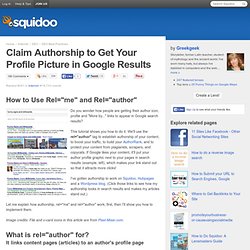 Claim Authorship to Get Your Profile Picture in Google Results