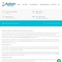 Best Natural Medicine for Autism