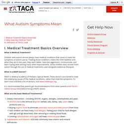 What Autism Symptoms Mean - The Autism Community in Action (TACA)