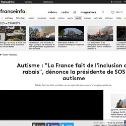 Autisme : "La France fait de l'inclusion au rabais", dénonce la présidente de SOS autisme