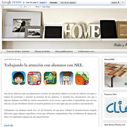 iPads y Autismo: Trabajando la atención con alumnos con NEE.