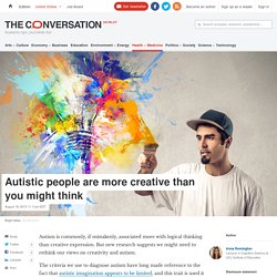 Autistic people are more creative than you might think