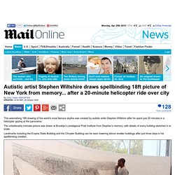 Autistic artist draws 18ft picture of New York skyline from memory