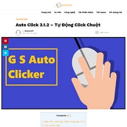 Auto Click 3.1.2 - Tự Động Click Chuột - Bears Paw