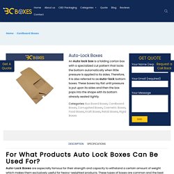 Auto Lock Boxes - Custom Auto Lock Boxes With Your Own Brand Name