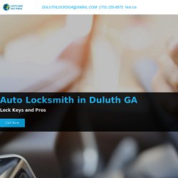 Auto Locksmith in Duluth GA