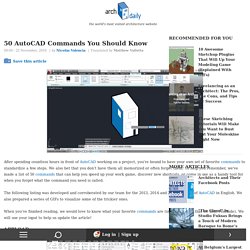 50 AutoCAD Commands You Should Know