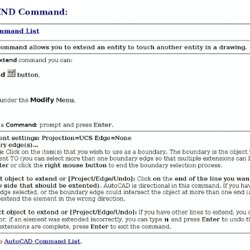 AutoCAD's Extend Command