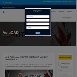 Best Autocad Training institute in Greater Noida