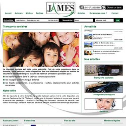 Autocars James - Activités - Transports scolaires