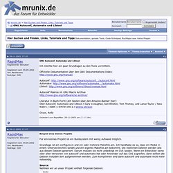 GNU Autoconf, Automake und Libtool - mrunix.de