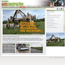 ADABio Autoconstruction - La coopérative des savoirs paysans