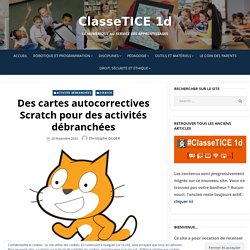 Des cartes autocorrectives Scratch pour des activités débranchées – ClasseTICE 1d