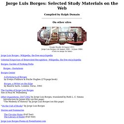 Bibliography: Jorge Luis Borges: Selected Study Materials on the Web