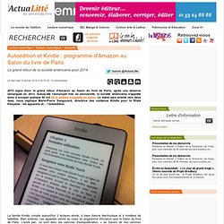 Autoédition et Kindle : programme d'Amazon au Salon du livre de Paris