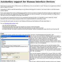 Autohotkey HID-device-support