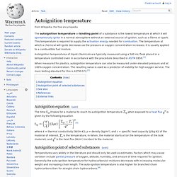 Autoignition temperature