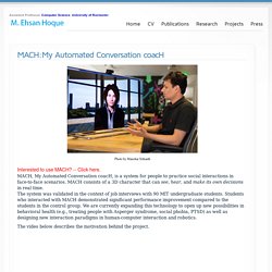 MACH-My Automated Conversation coacH