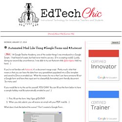 Automated Mad Libs Using #Google Forms and #Autocrat