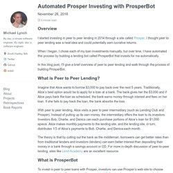 Automated Prosper Investing with ProsperBot - mtlynch.io