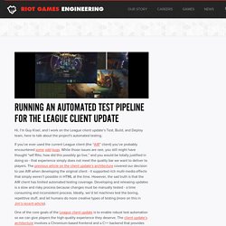 Running an Automated Test Pipeline for the League Client Update