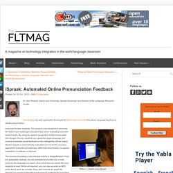 iSpraak: Automated Online Pronunciation Feedback - The FLTMAG