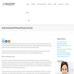 Automated and Manual Essay Scoring