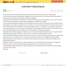Automated Trading Signals