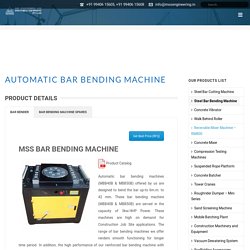 Automatic Steel Bar Bending Machine