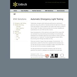 Automatic Emergency Light Testing