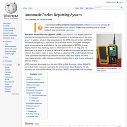 Automatic Packet Reporting System