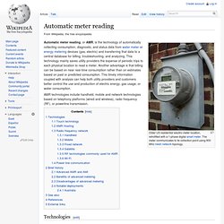 Automatic meter reading